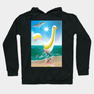 Summer Shore Bird Hoodie